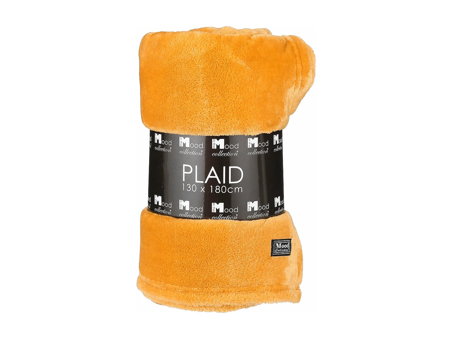 Plaid  en polyester - 180 x 130 - Jaune - FAMKE