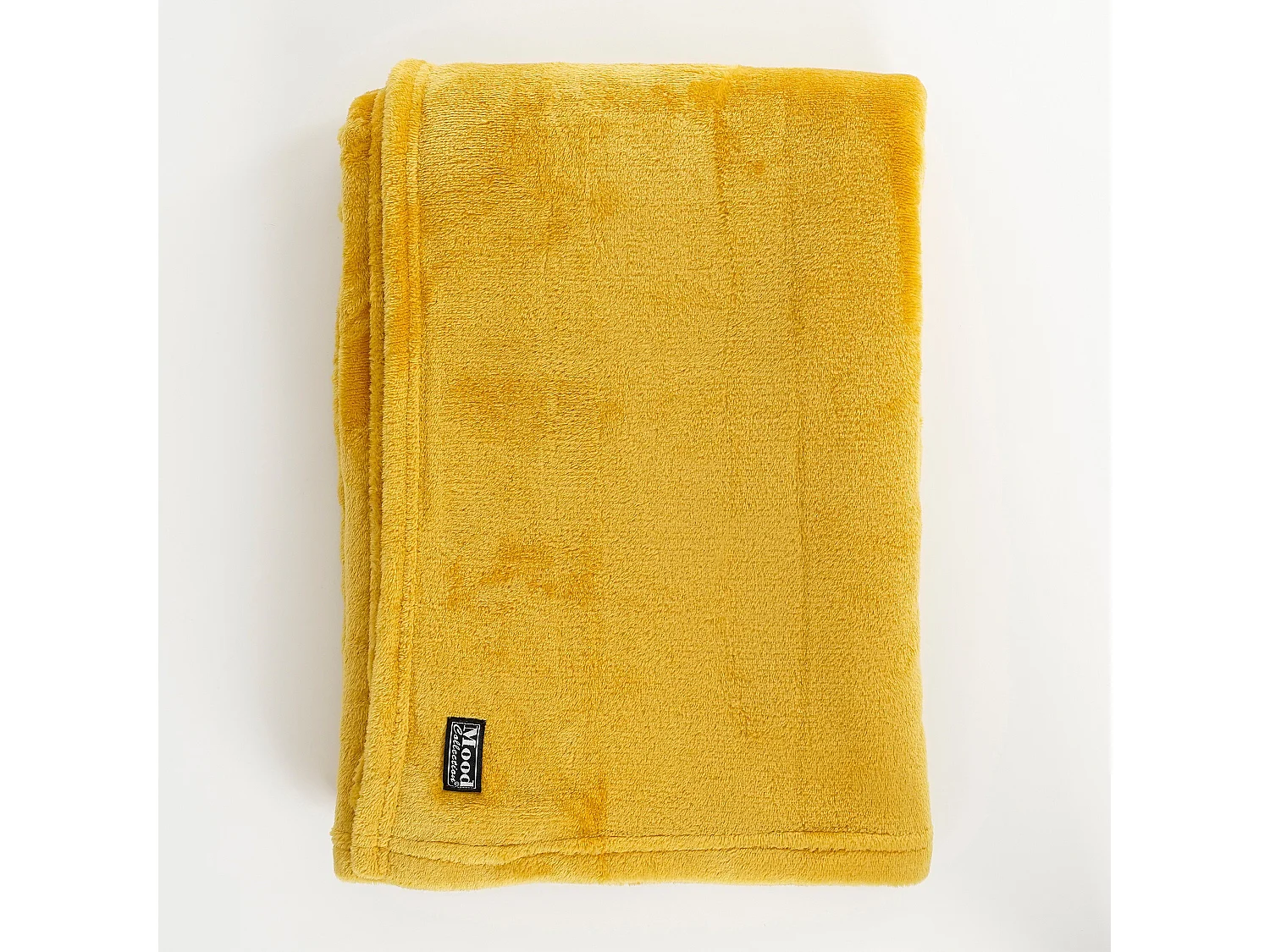 Plaid  en polyester - 180 x 130 - Jaune - FAMKE