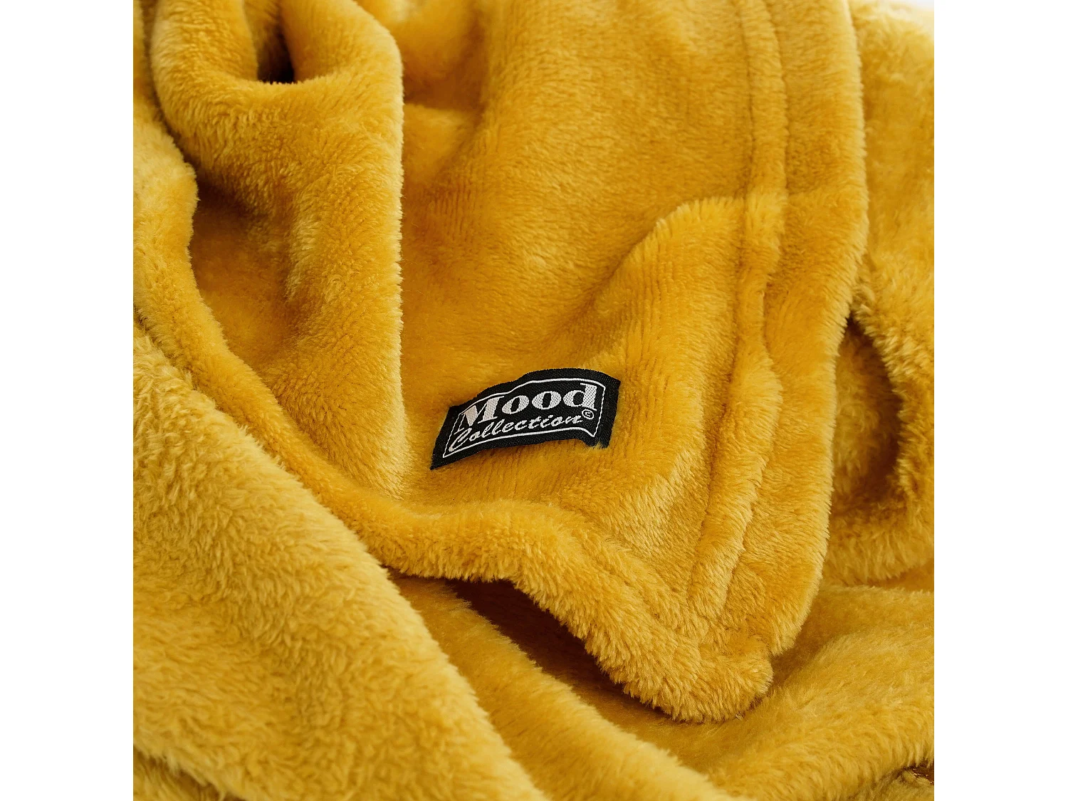 Plaid  en polyester - 180 x 130 - Jaune - FAMKE