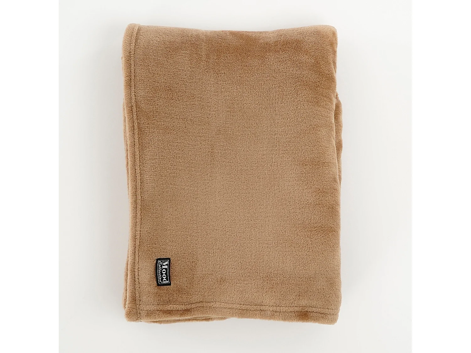 Plaid  en polyester - 180 x 130 - Marron clair - FAMKE