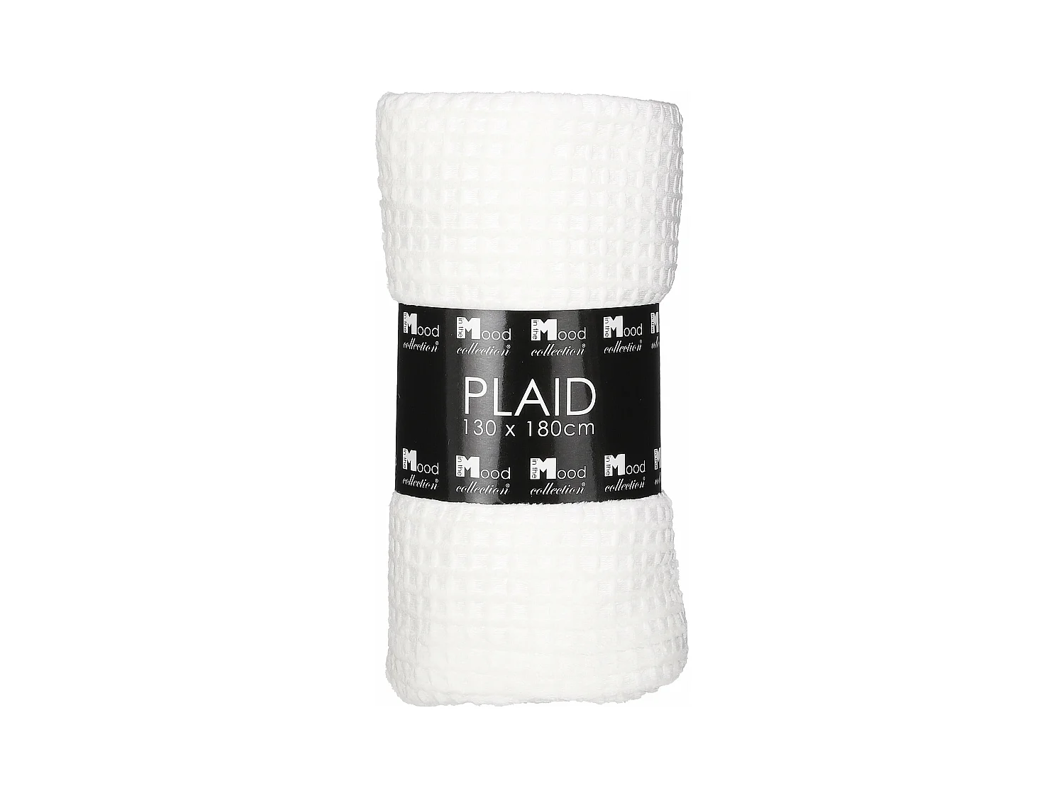 Plaid en polyester - 180 x 130 - Blanc cassé - JOANNE