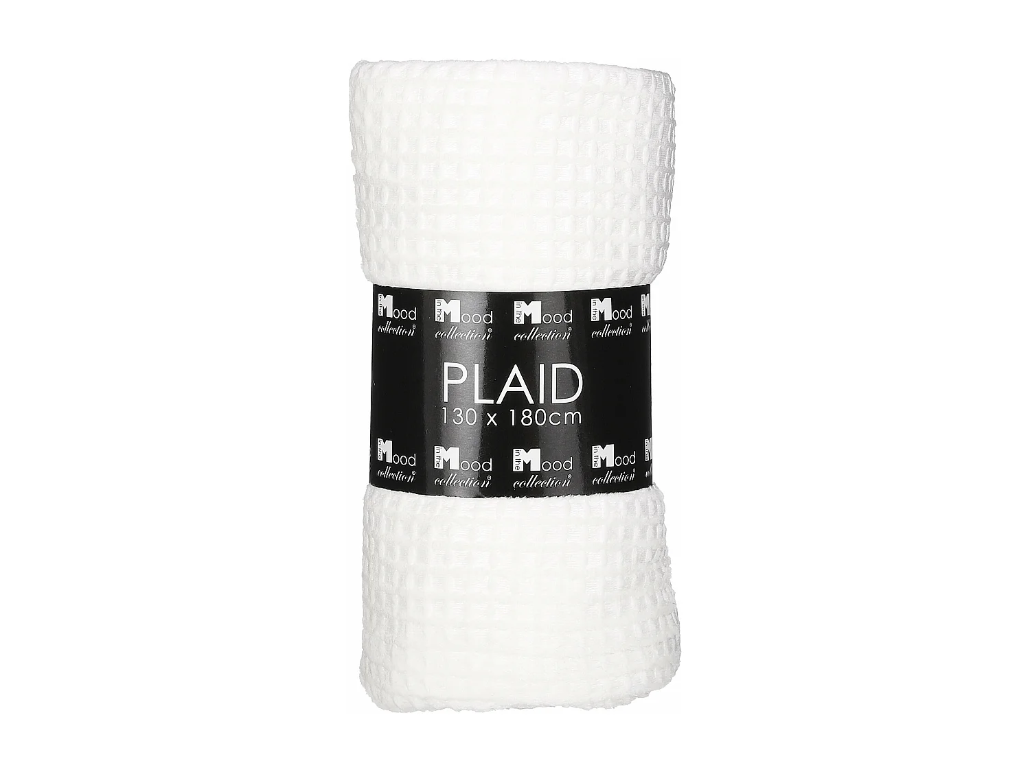 Plaid en polyester - 180 x 130 - Blanc cassé - JOANNE