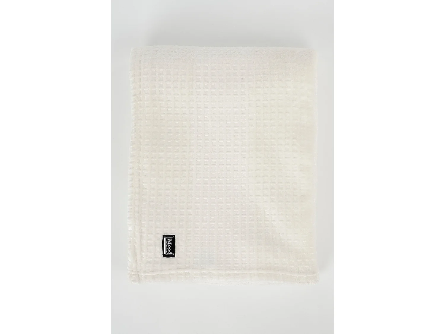 Plaid en polyester - 180 x 130 - Blanc cassé - JOANNE