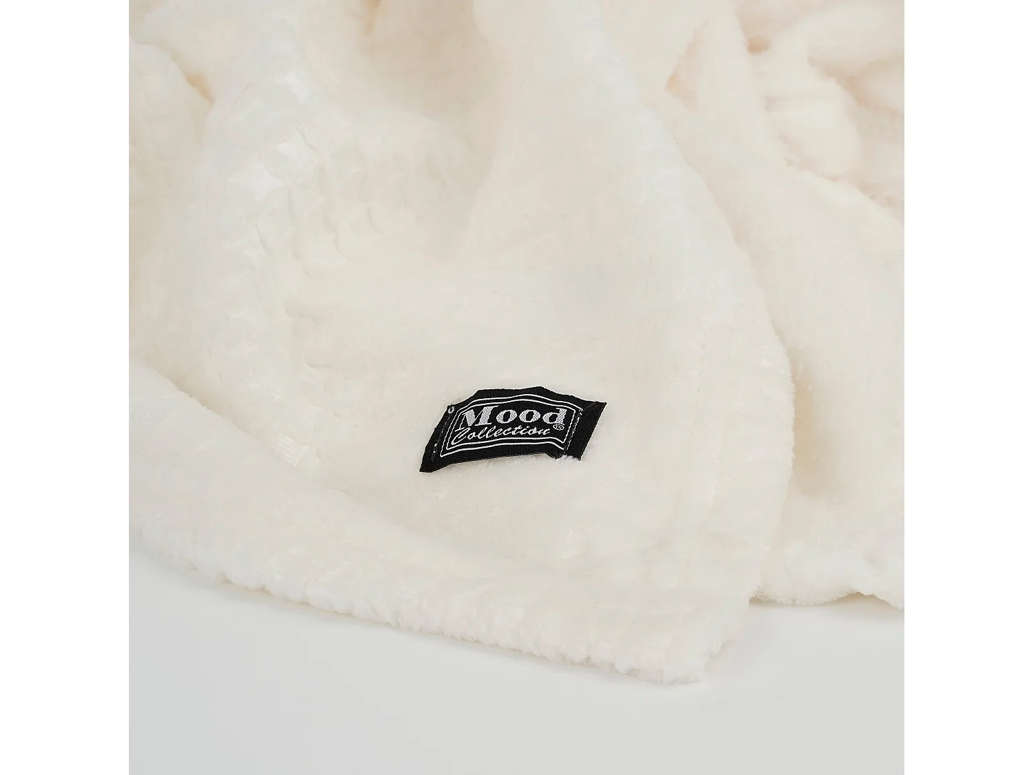 Plaid en polyester - 180 x 130 - Blanc cassé - JOANNE