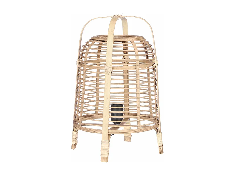 Lampe a poser en bambou - ⌀27 x 41 - Marron clair - PAGE