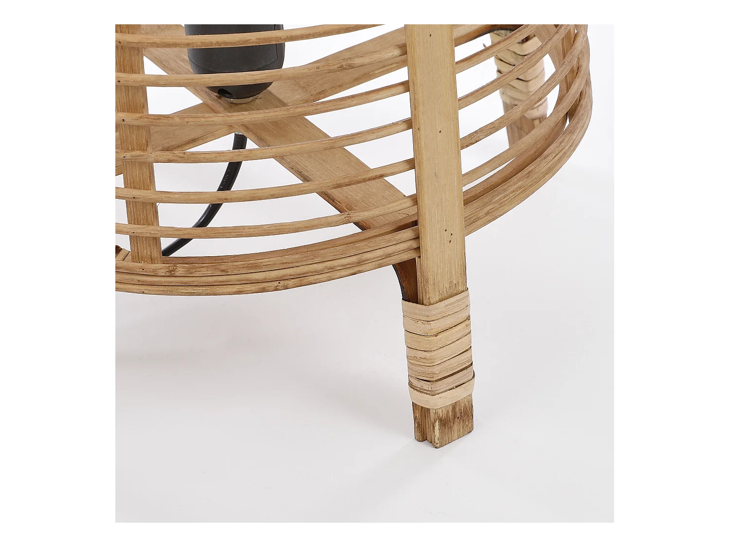 Tafellamp van bamboe - ⌀27 x 41 - Lichtbruin - PAGE