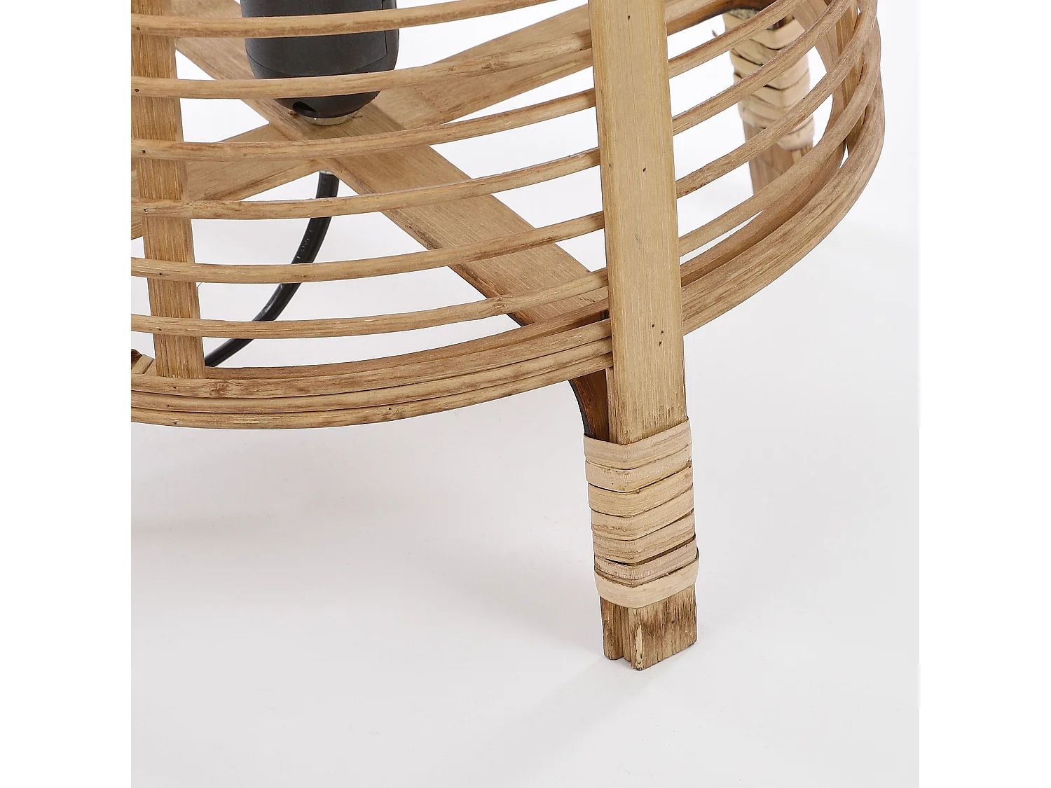 Tafellamp van bamboe - ⌀27 x 41 - Lichtbruin - PAGE