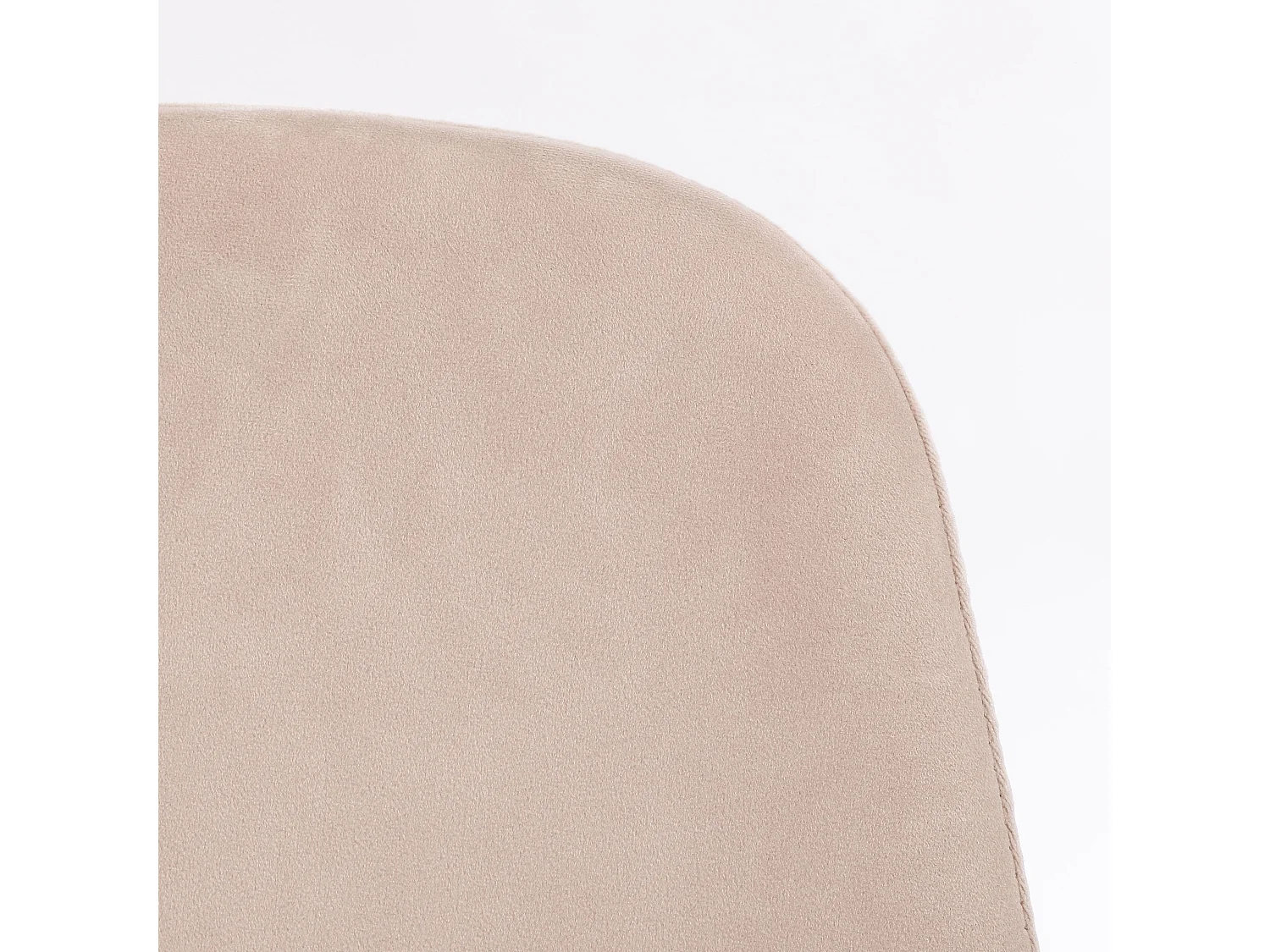 Chaise en polyester recyclé et métal - 53 x 44 x 80 - Blanc cassé - CORBY