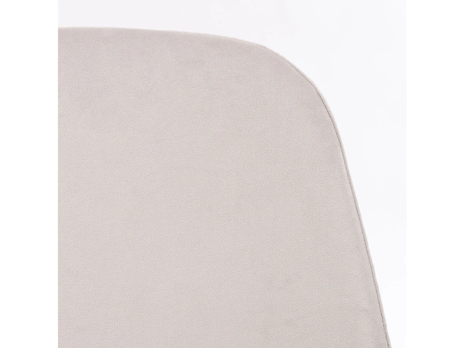 Eetkamerstoel van gerecycled polyester en metaal - 53 x 44 x 80 - Lichtgrijs - CORBY