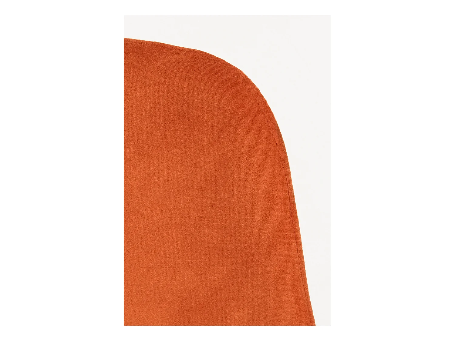 Esszimmerstuhl aus Samt und Metall - 53 x 44 x 85 - Orange - MONTELLI