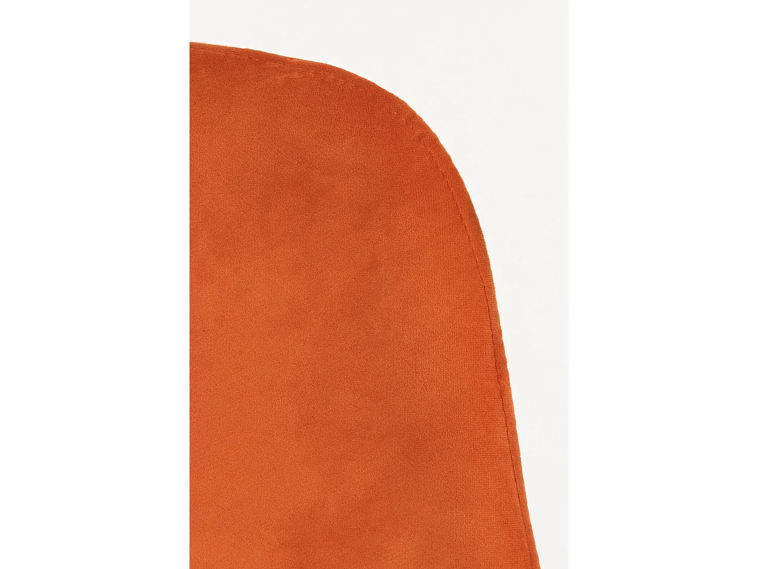 Chaise en velours et métal - 53 x 44 x 85 - Orange - MONTELLI