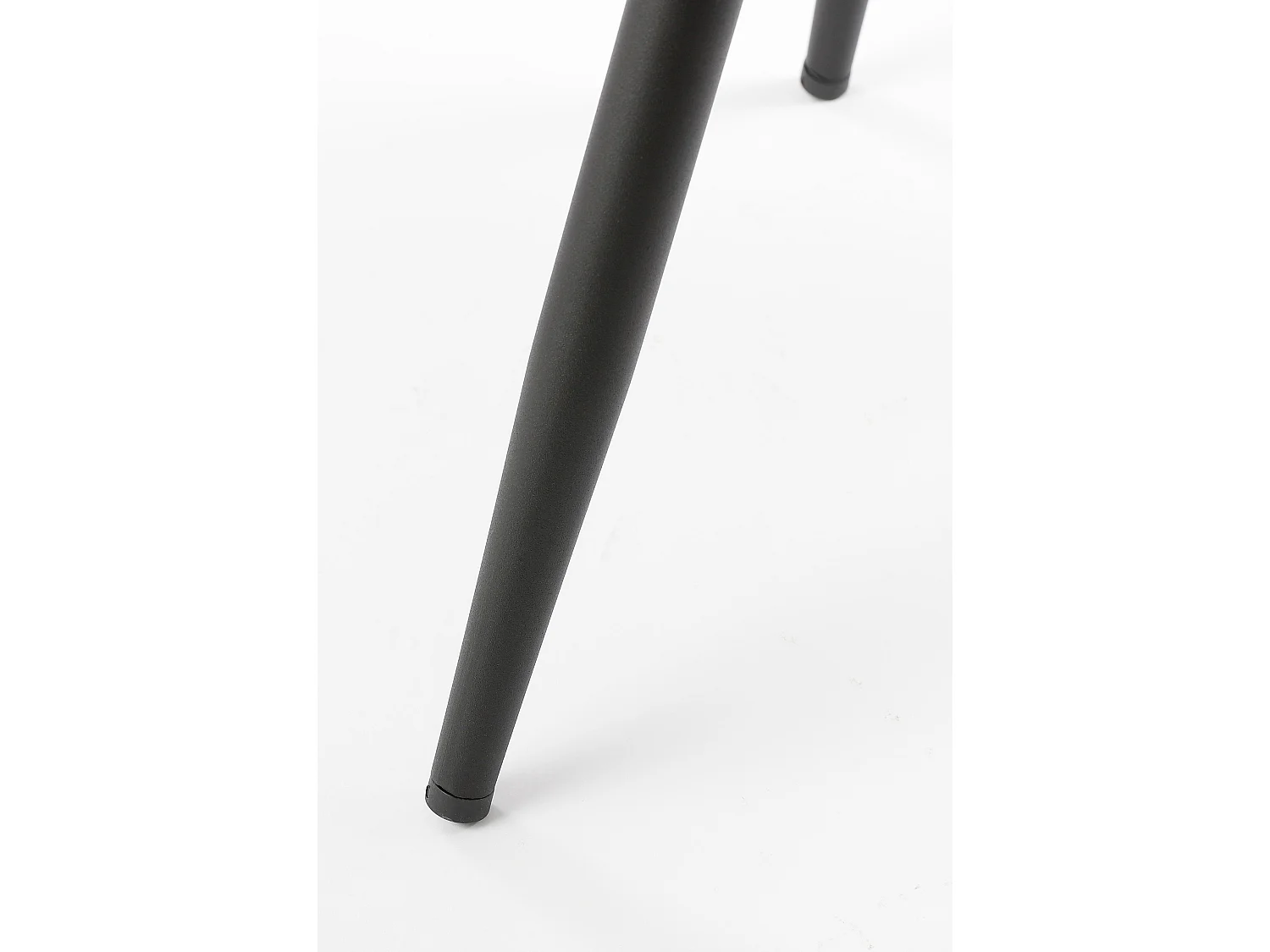 Eetkamerstoel van fluweel en metaal - 53 x 44 x 85 - Lichtpaars - MONTELLI