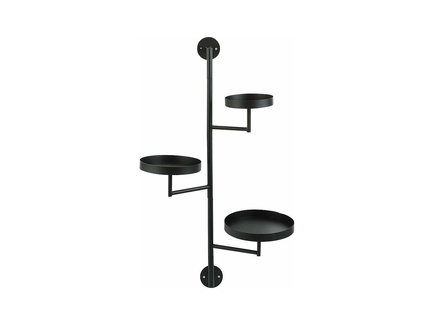 Wandrek van ijzer - 30 x 23 x 80 - Zwart - PERRY