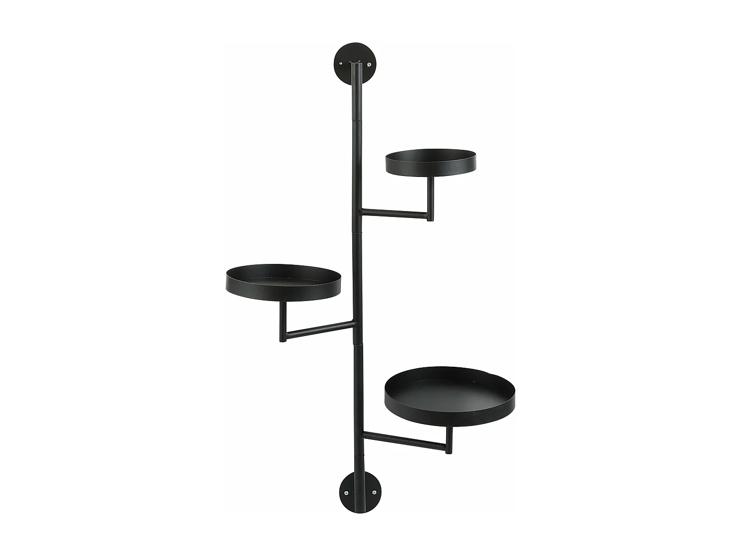 Wandrek van ijzer - 30 x 23 x 80 - Zwart - PERRY