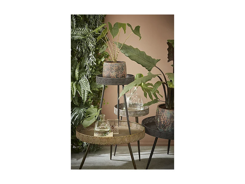 Salontafel van ijzer - Ø70 x 46 - Brons - LAGUNE