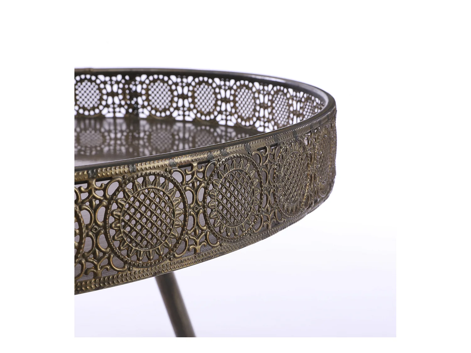 Salontafel van ijzer - Ø70 x 46 - Brons - LAGUNE