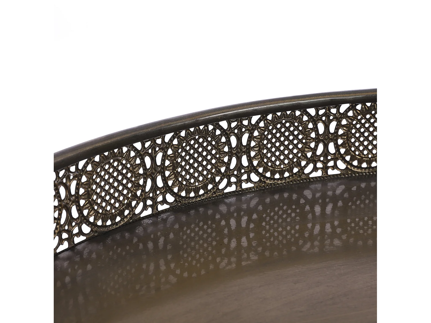 Mesa de centro de Metal - Ø70 x 46 - Bronce - LAGUNE