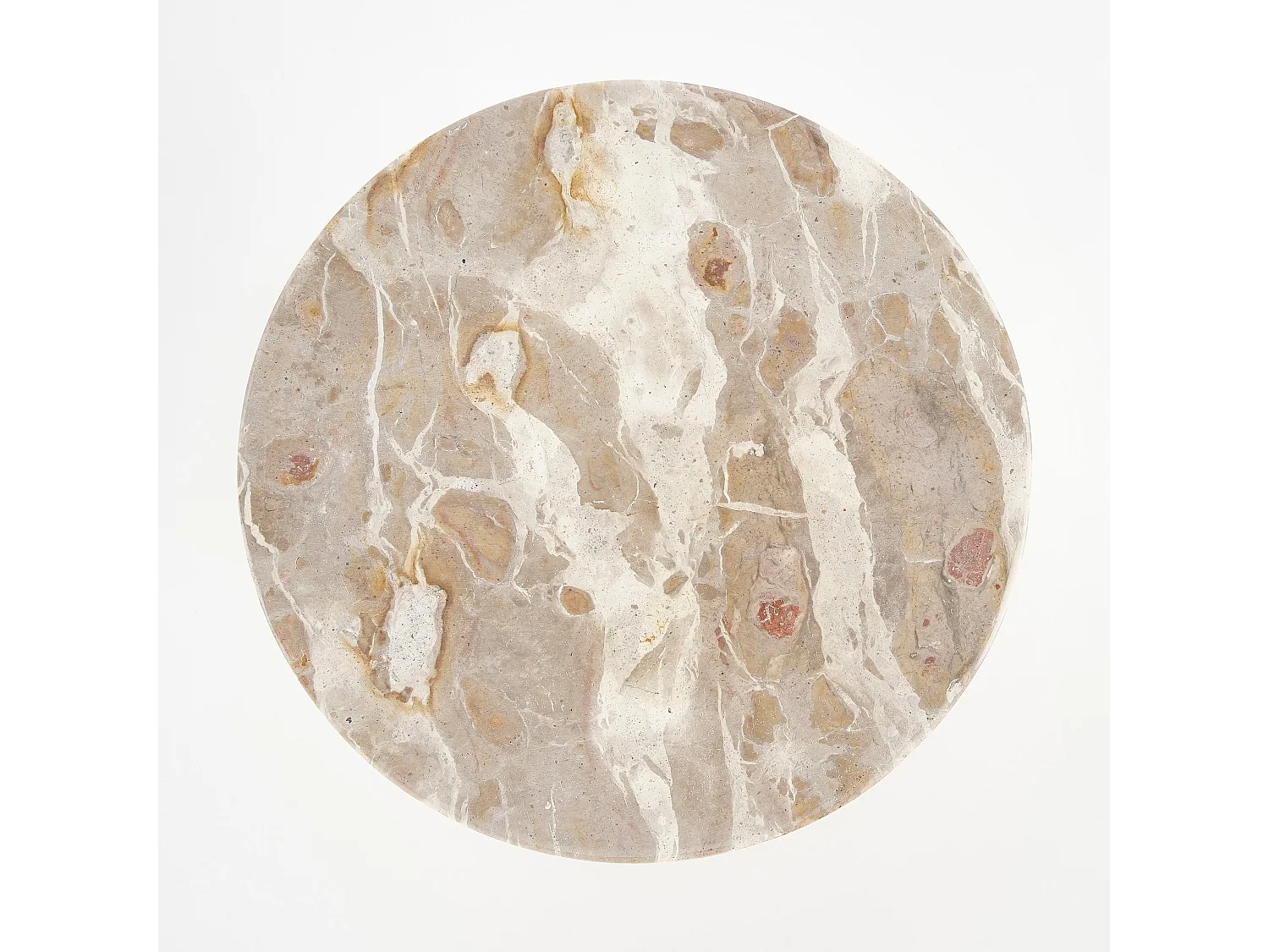 Taartplateau van marmer - 11 x Ø25 - Beige - FINNOS