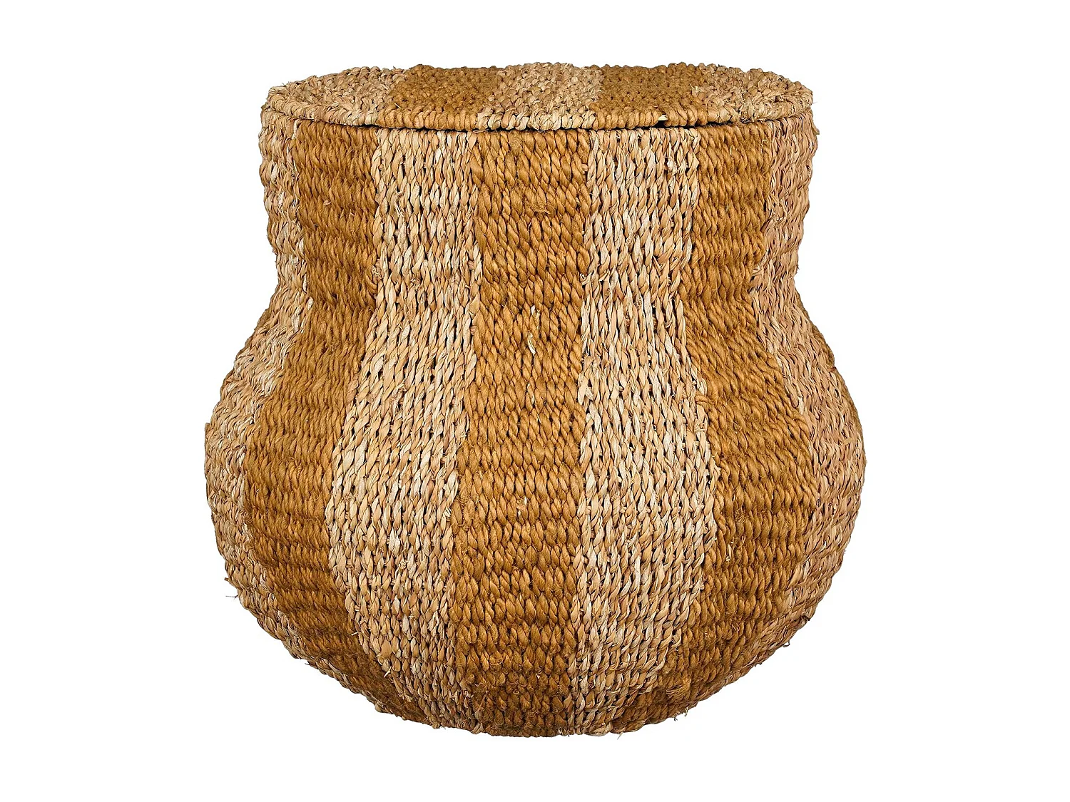 Opbergmand van jute - 47 x 50 - Geel - TACOMA