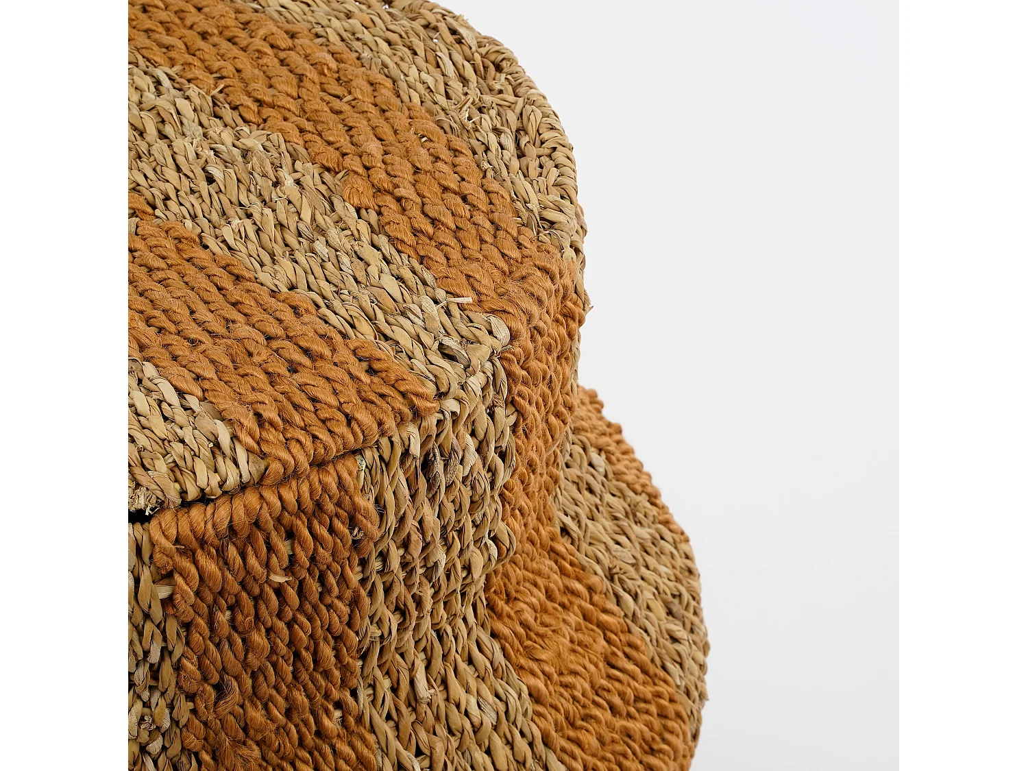 Opbergmand van jute - 47 x 50 - Geel - TACOMA