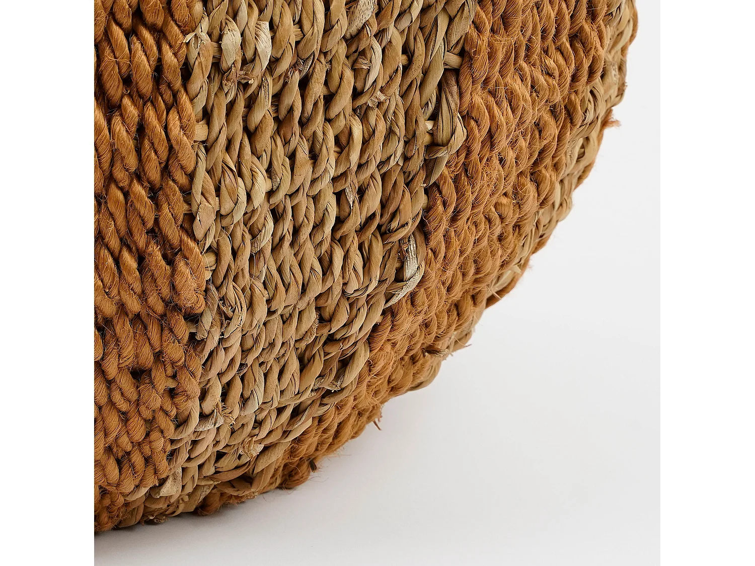 Opbergmand van jute - 47 x 50 - Geel - TACOMA