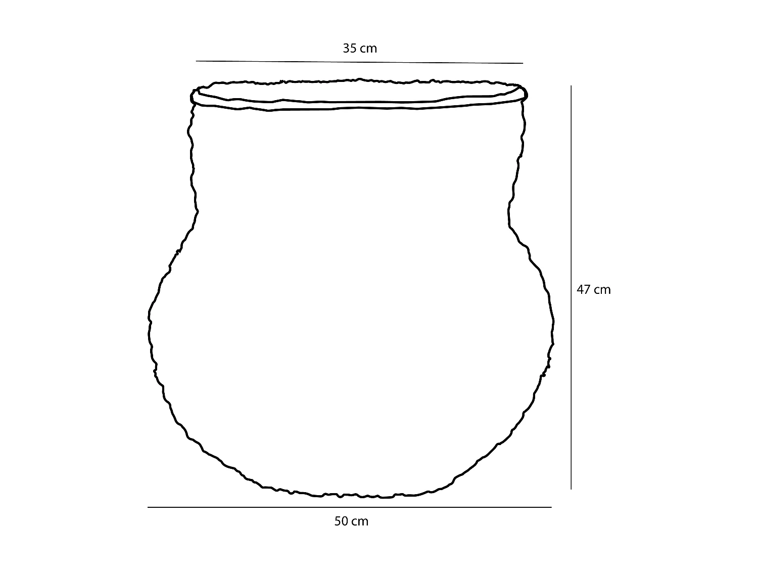 Cestino portaoggetti in  - 47 x 50 - Giallo - TACOMA