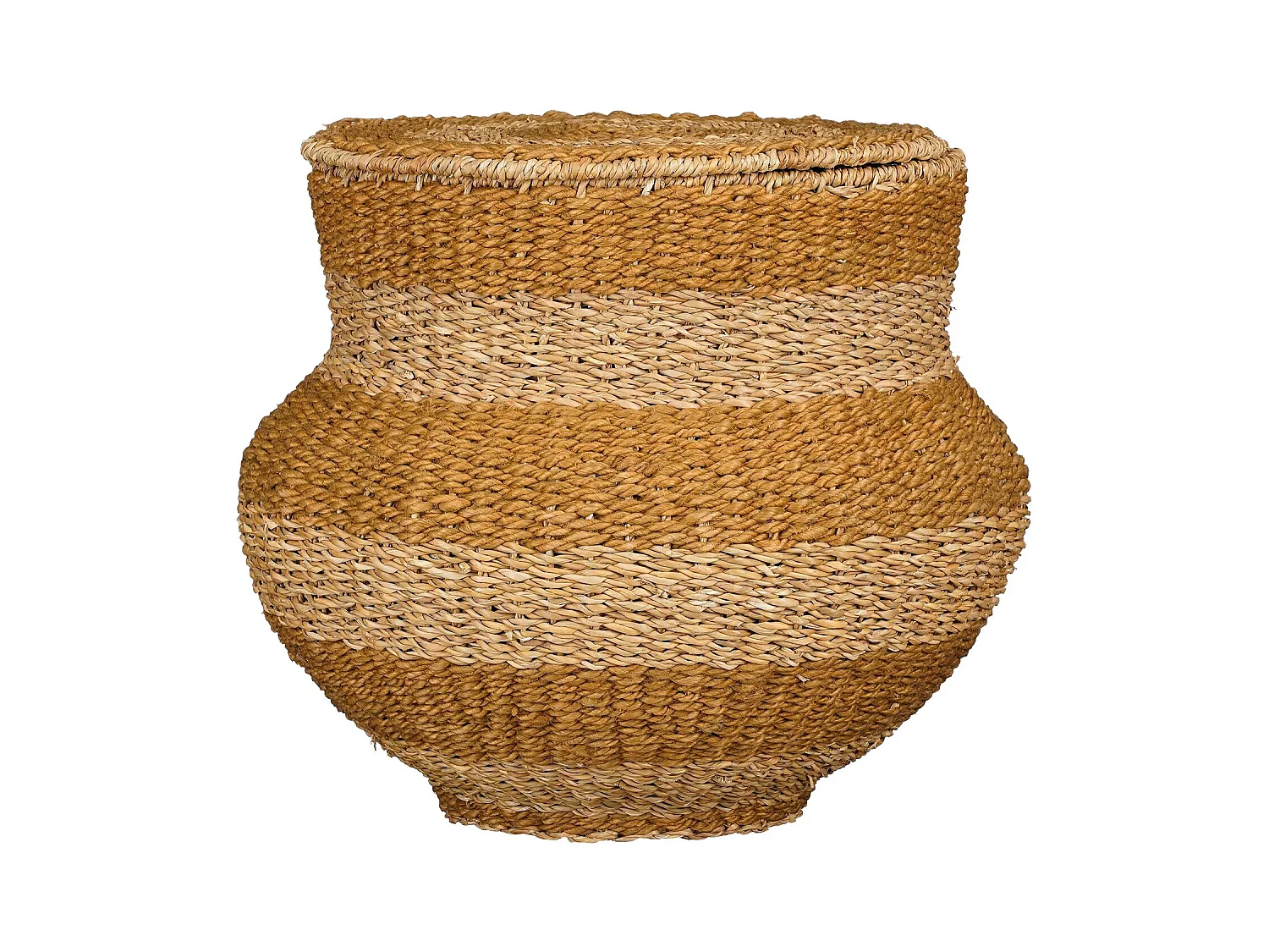 Korb aus Jute - 48 x 55 - Gelb - TACOMA
