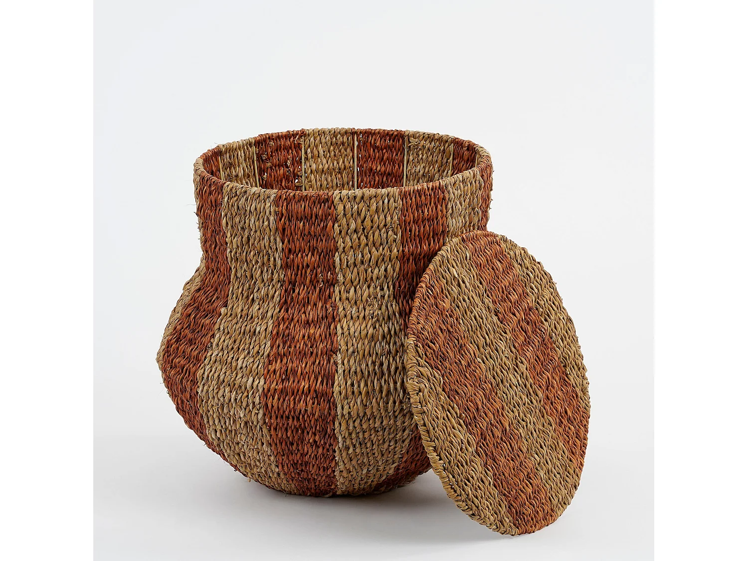 Cesta de almacenamiento de Hierba marina - 47 x 50 - Naranja - TACOMA