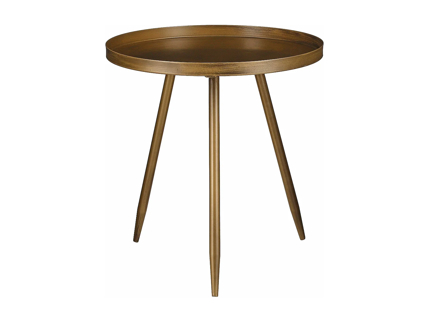 Table d'appoint en métal - 42 x Ø40 - Bronze - FLORES