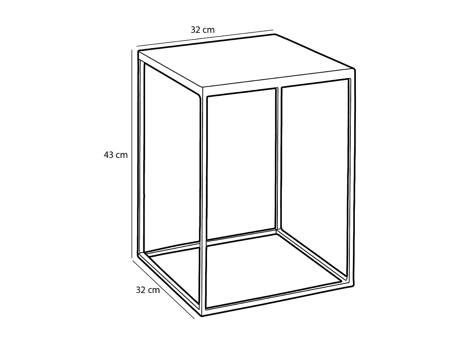 Lot de table d'appoint en métal et verre - 38 x 38 x 48 / 32 x 32 x 43 - Vert - AARON