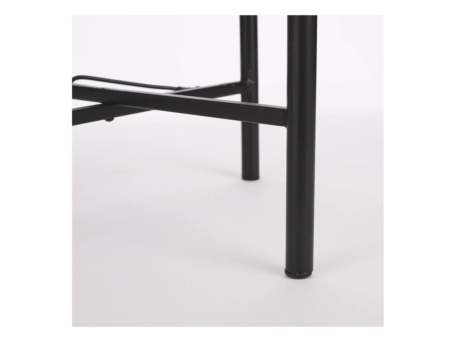 Beistelltisch aus Rattan und Eisen - 39.5 x Ø29.5 - Braun - KAJ