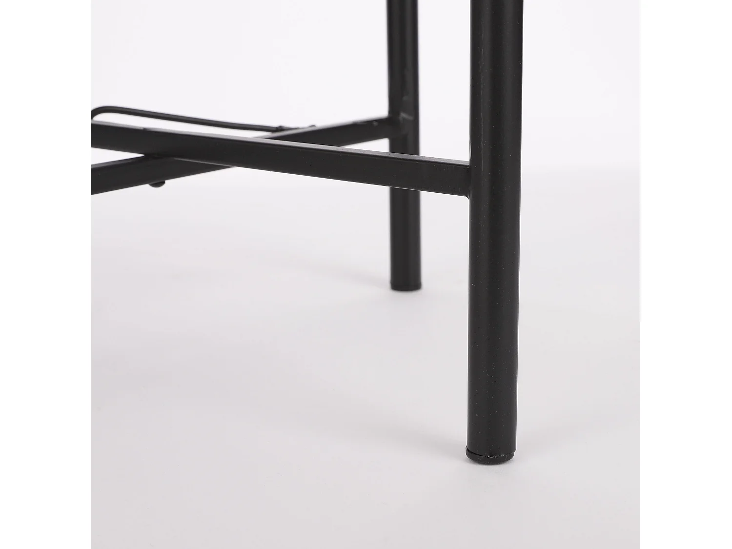 Mesa auxiliar de Rota y metal - 39.5 x Ø29.5 - Marrón - KAJ