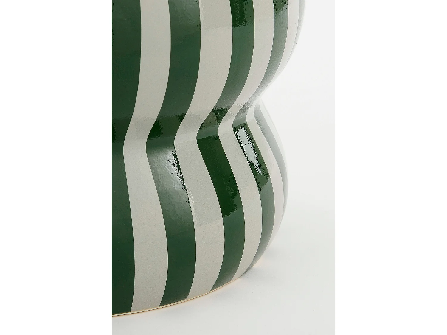 Bijzettafel van keramiek - 40 x Ø35 - Groen - SKIPPER