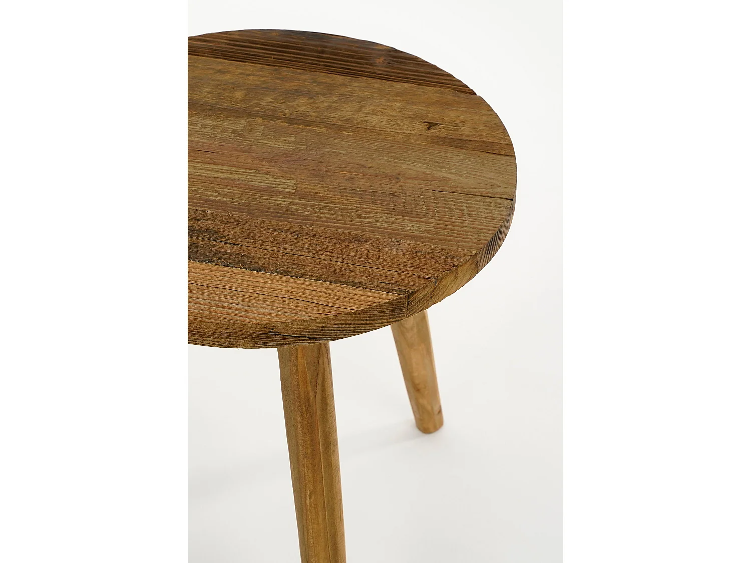 Table d'appoint en bois recyclé - 42,5 x Ø40 - Marron - BOLD