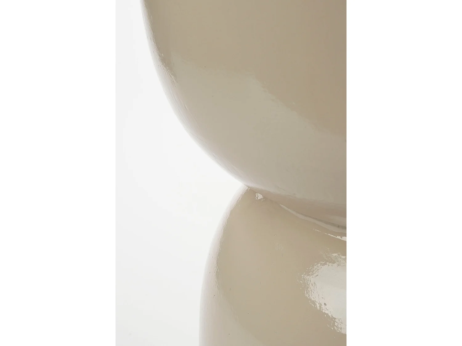 Mesa auxiliar de Cerámica - 45 x 35 - Beige - STAGE