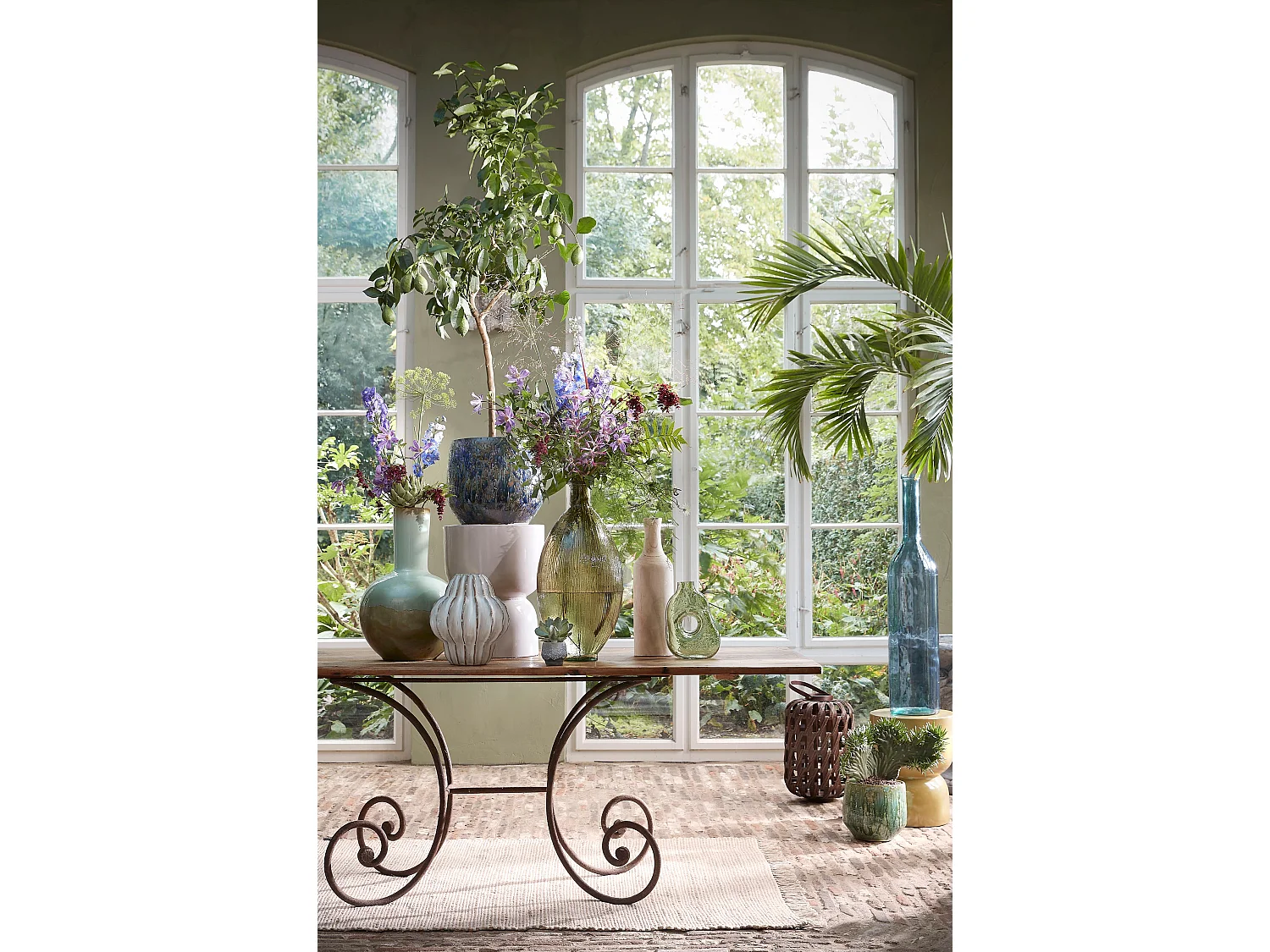 Mesa auxiliar de Cerámica - 45 x 35 - Beige - STAGE