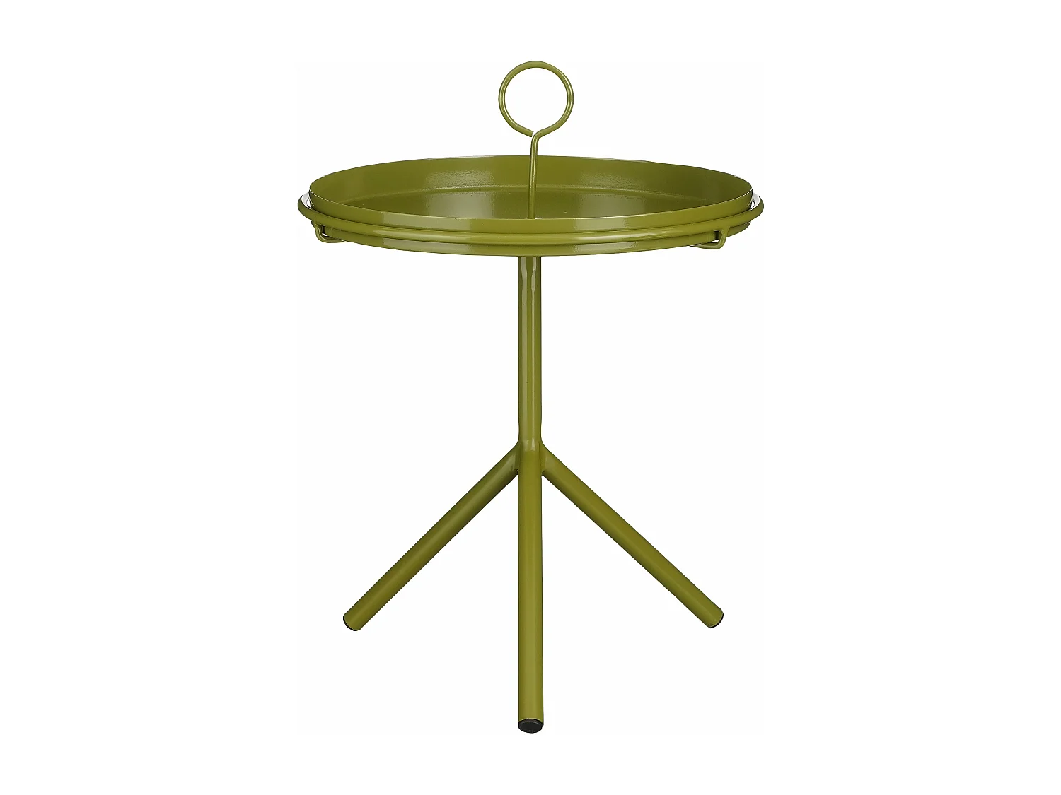 Bijzettafel van ijzer - 40 x Ø30,5 - Donkergroen - ASTON