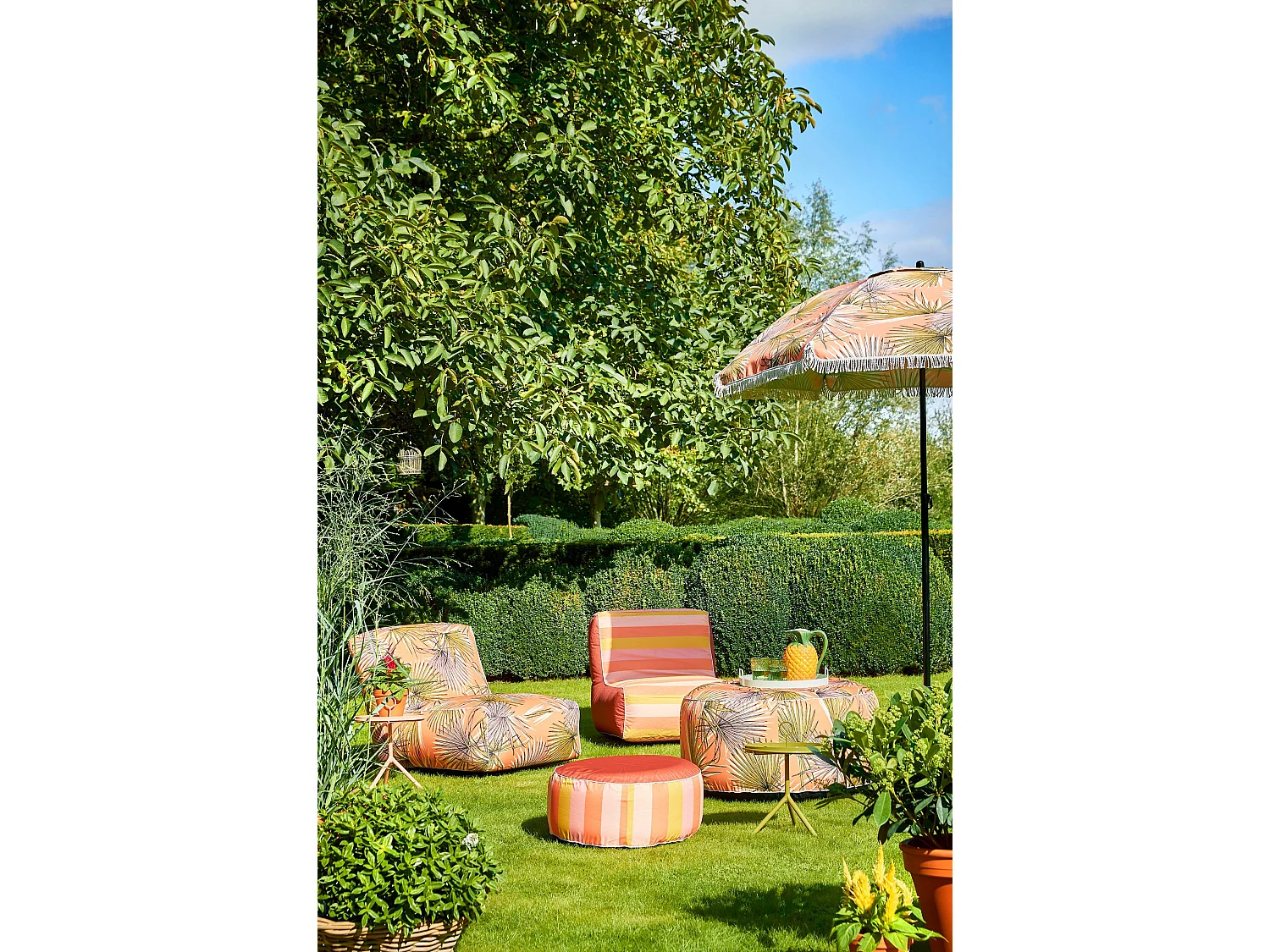 Bijzettafel van ijzer - 40 x Ø30,5 - Donkergroen - ASTON