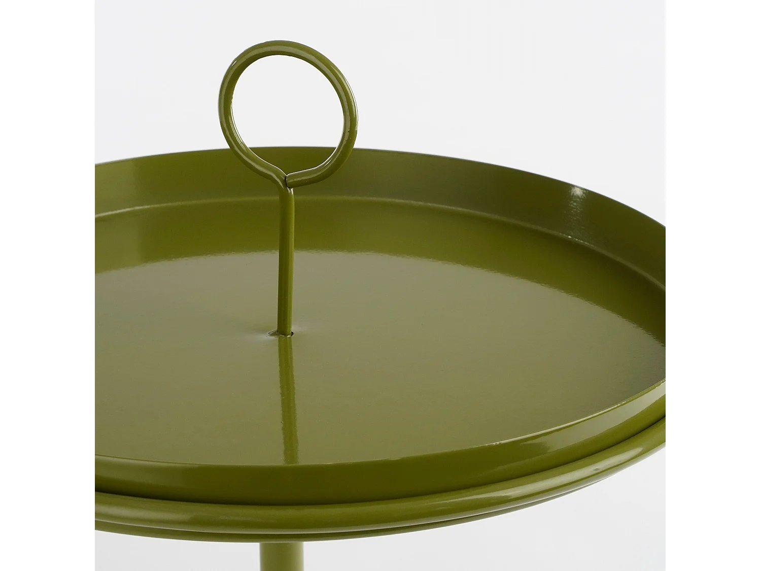 Bijzettafel van ijzer - 40 x Ø30,5 - Donkergroen - ASTON