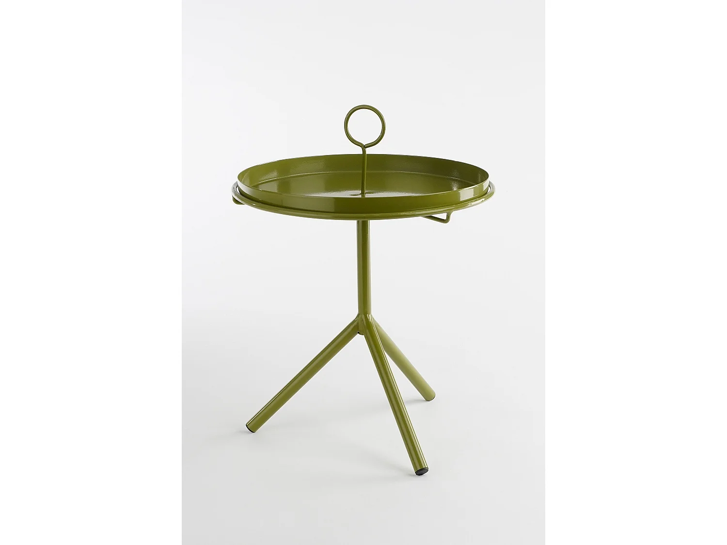 Bijzettafel van ijzer - 40 x Ø30,5 - Donkergroen - ASTON