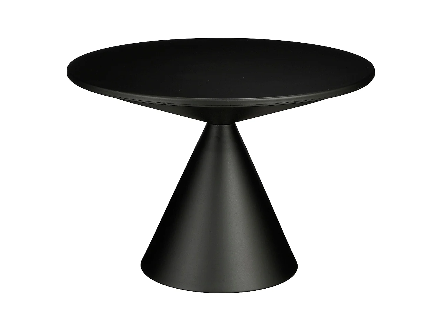 Bijzettafel van metaal - 42 x Ø60 - Zwart - ROYALE