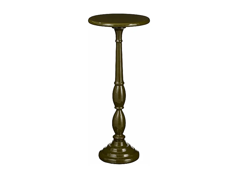 Bijzettafel van gerecycled aluminium en mdf en filt - 61 x 25 - Donkergroen - DUCO