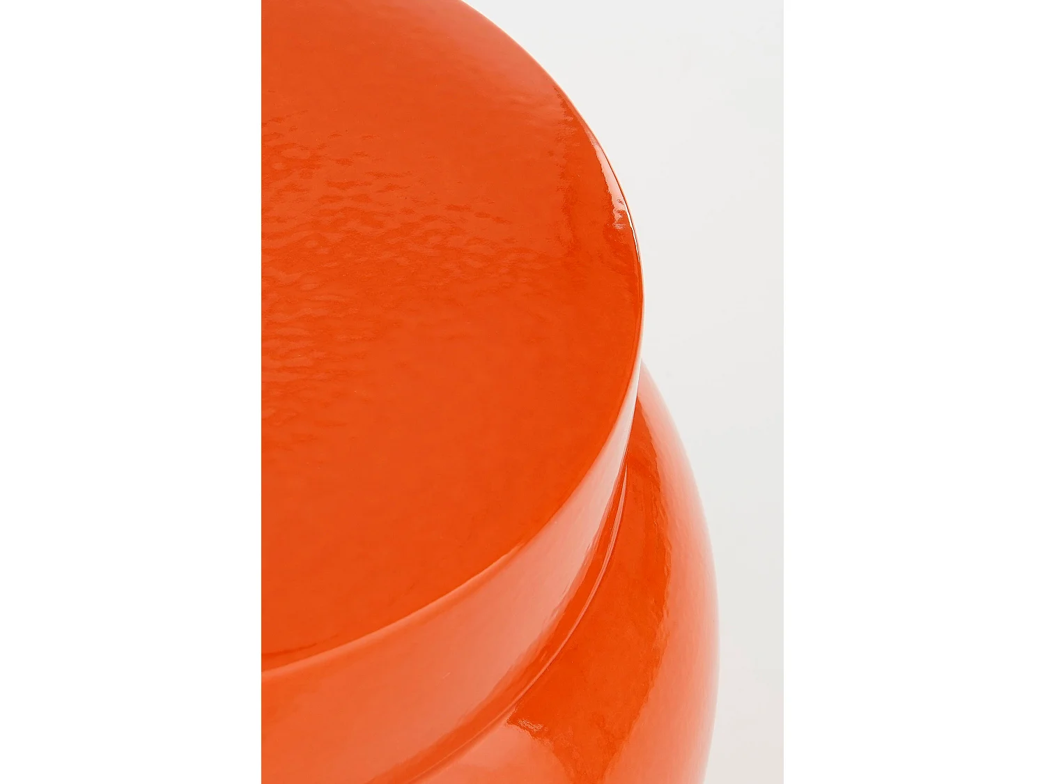 Table d'appoint en céramique - 40 x Ø35 - Orange - VENDI