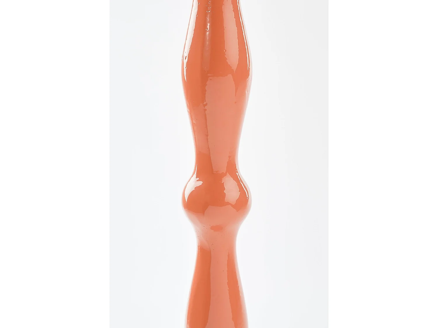 Table d'appoint en aluminium recyclé et mdf et filt - 66 x 25 - Orange - DUCO