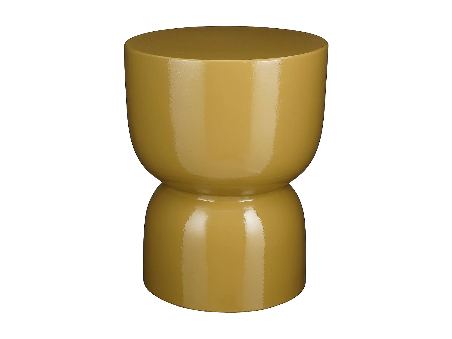 Table d'appoint en céramique - 45 x 35 - Jaune - STAGE