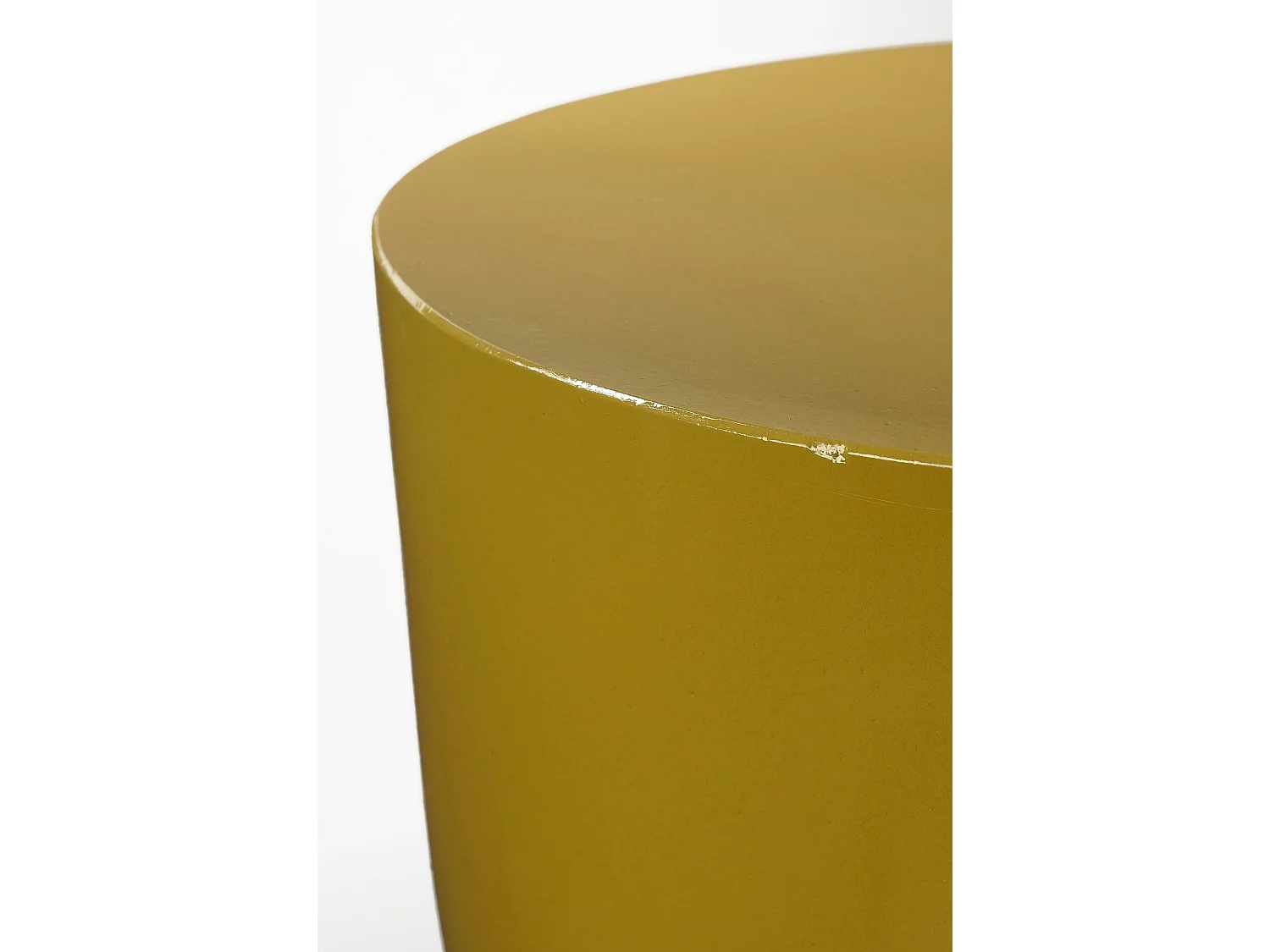 Table d'appoint en céramique - 45 x 35 - Jaune - STAGE