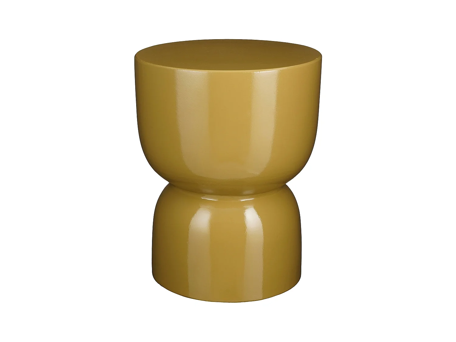 Table d'appoint en céramique - 45 x 35 - Jaune - STAGE