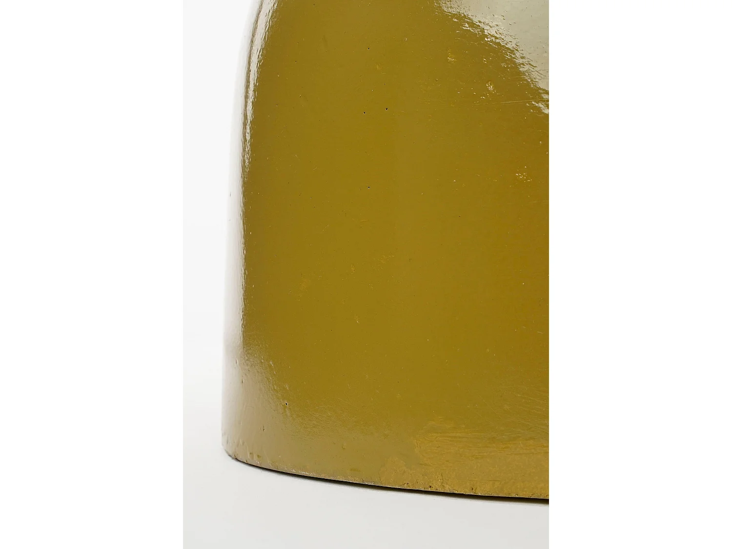 Table d'appoint en céramique - 45 x 35 - Jaune - STAGE