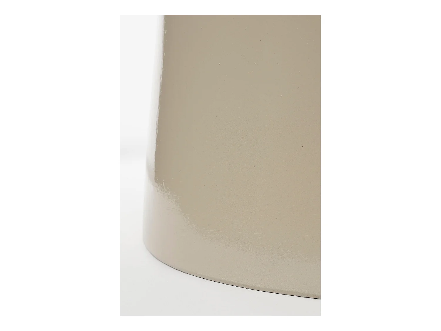 Table d'appoint en céramique - 45 x 35 - Beige - STAGE