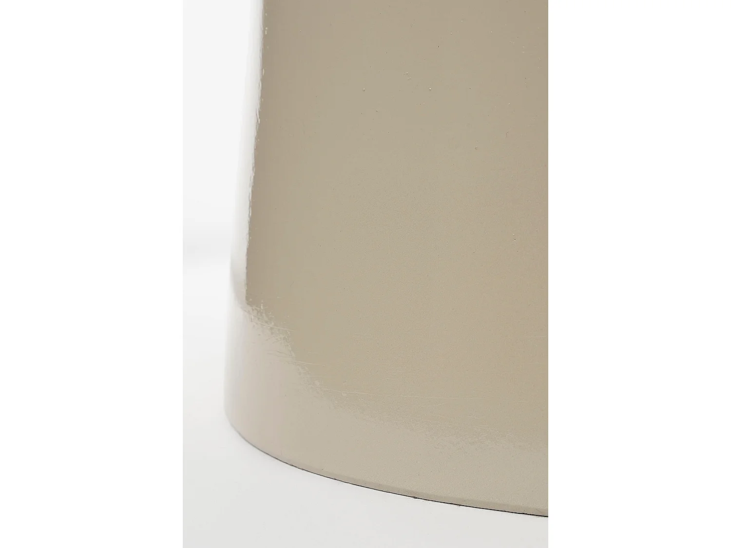 Table d'appoint en céramique - 45 x 35 - Beige - STAGE